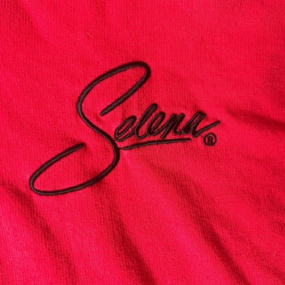 Selena Red Hoodie Pop Star Music Drawstring - Picture 3 of 7